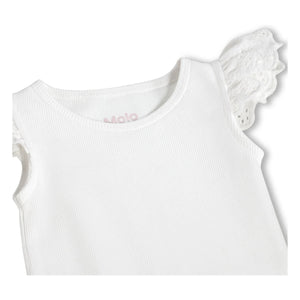 Molo - Flair Organic Cotton Bodysuit | White