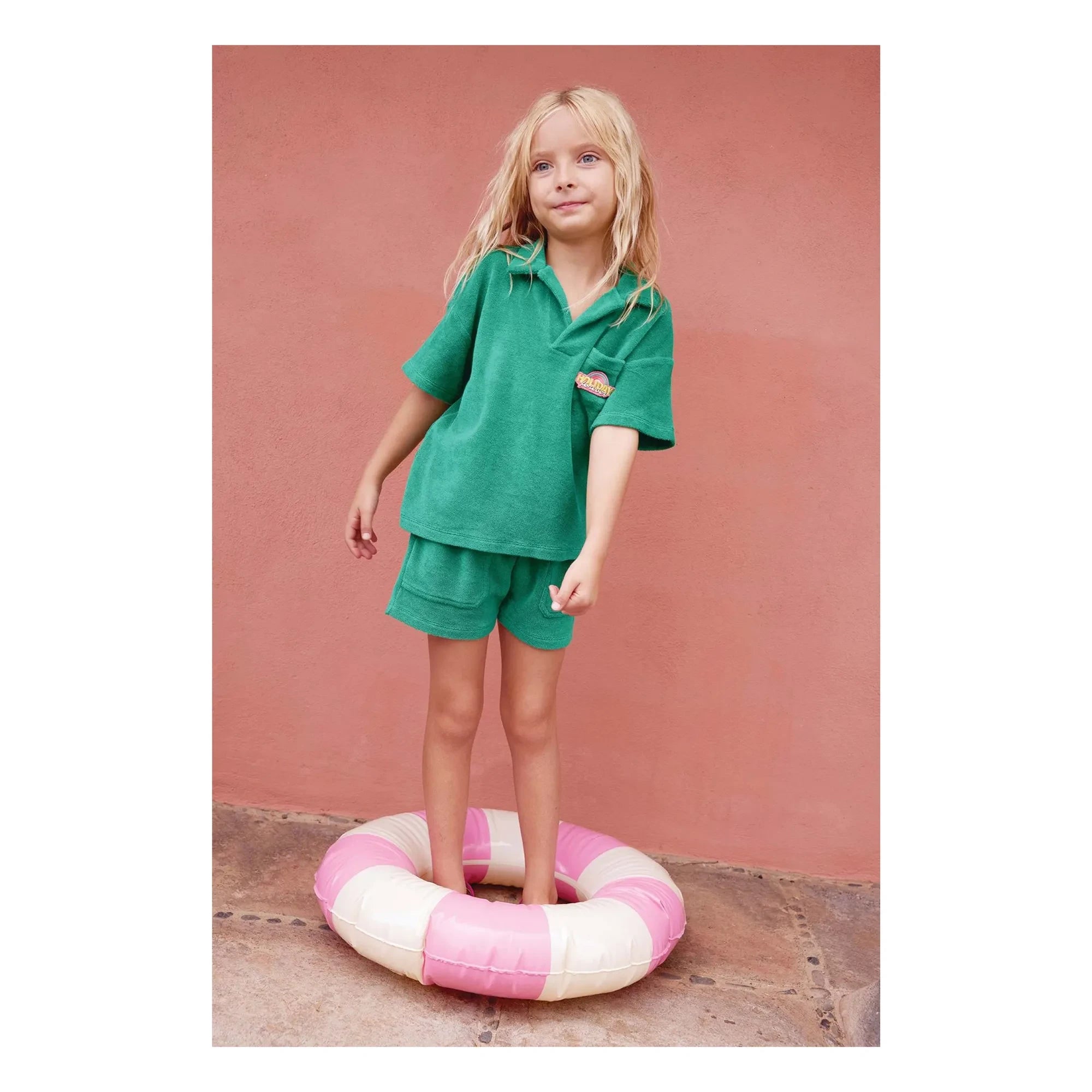 Bonton - Nono Towel Shorts | Emerald Green