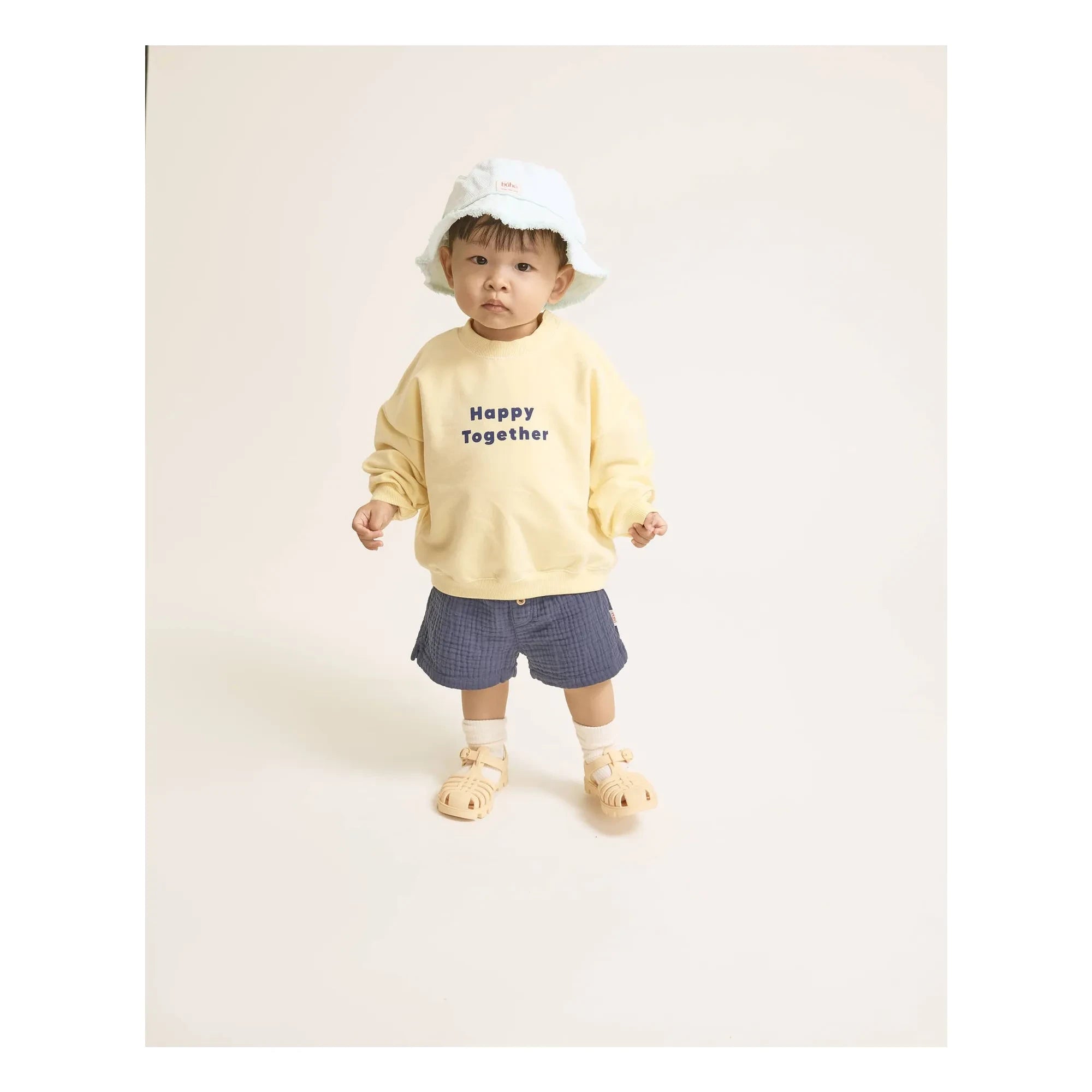 Búho - Cotton gauze shorts | Navy Blue
