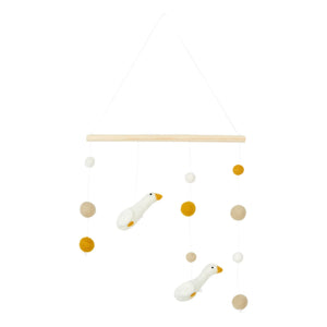 Calm - Goose Wall Mobile | White