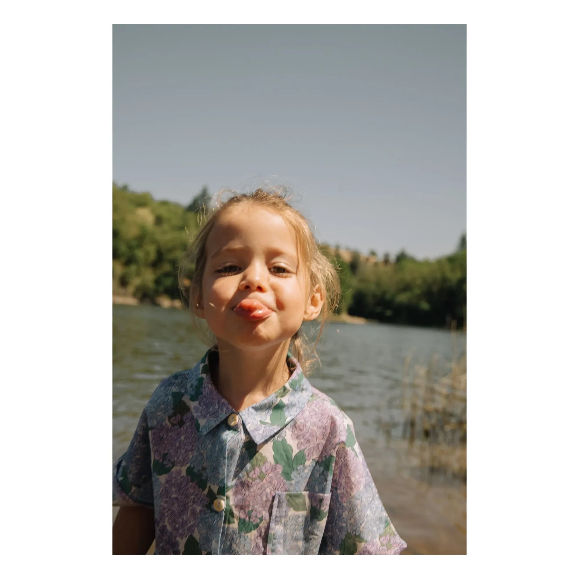 Studio Bohème - Voile Fleurs Organic Cotton Shirt | Lilac