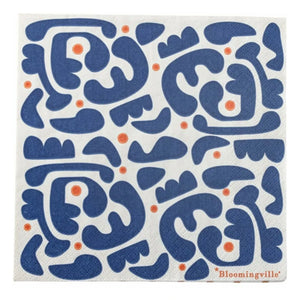 Bloomingville - Eviaya Napkins - Set of 20 | Blue