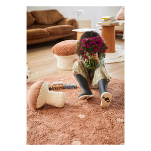 Lorena Canals - Dotted Round Rug | Terracotta
