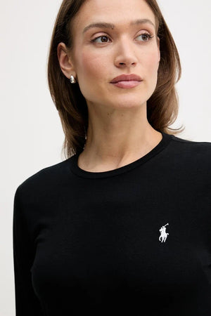 Polo Ralph Lauren uzun kollu kadın pamuklu bluz