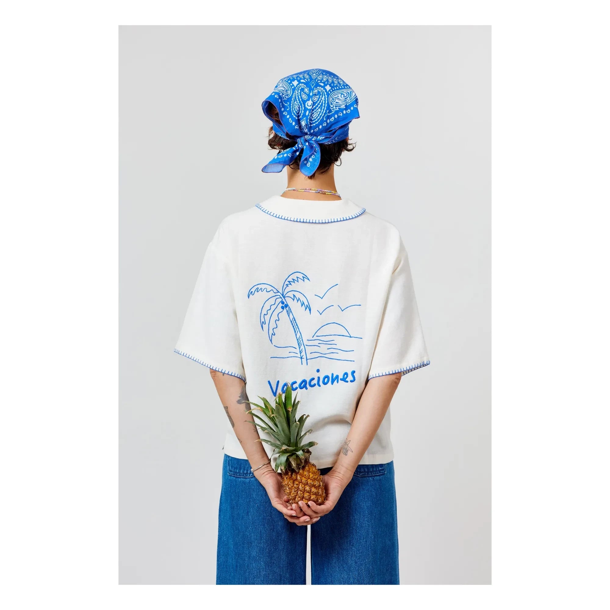a.p - Vacaciones Cotton Shirt | Ecru