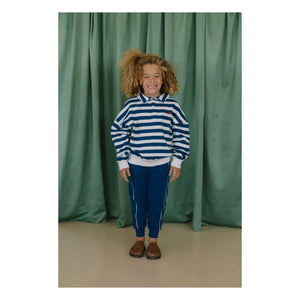 We Are Kids - Striped Organic Cotton Polo T-Shirt | Blue