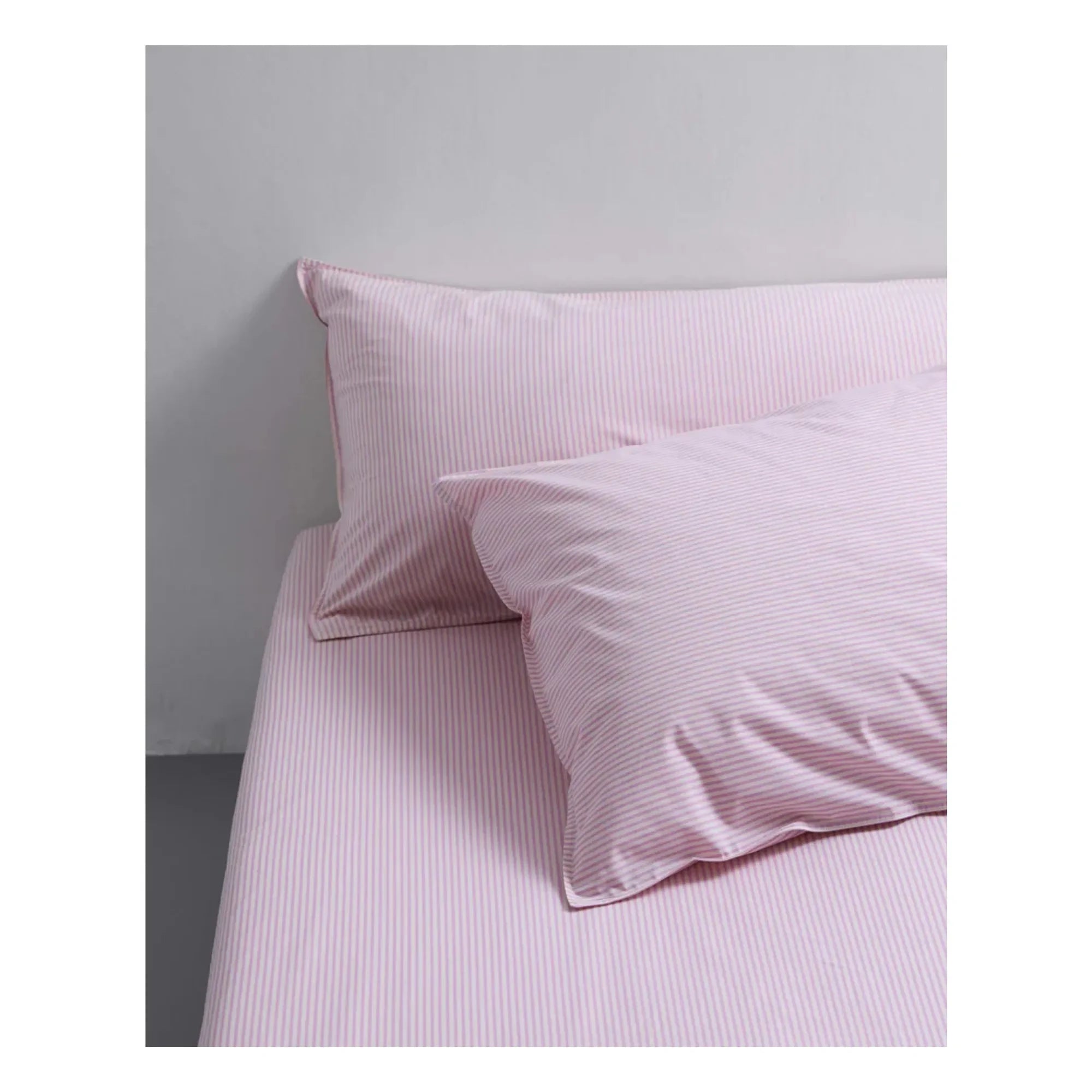 Suite 702 - Striped Cotton Pillowcase | Pink