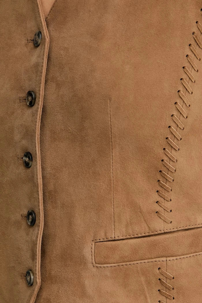Weekend Max Mara Women's Suede Vest VETUSTA