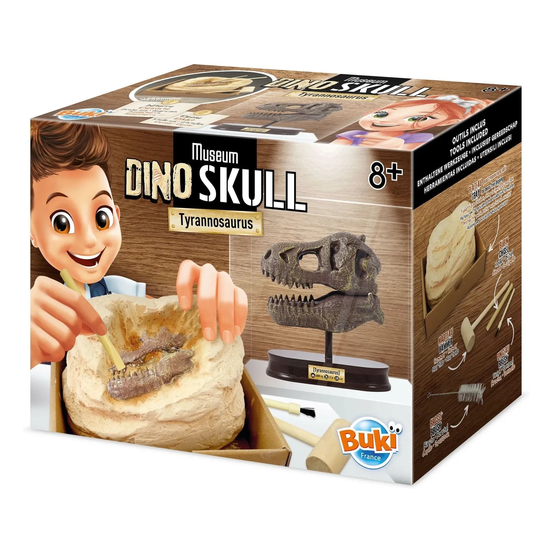 Buki - Archaeology Set - Museum Dinosaur Skull