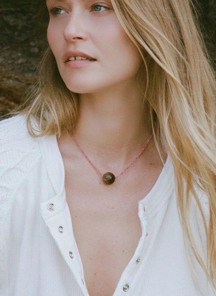 Anni Lu - Pink Mood Necklace | Hibiscus