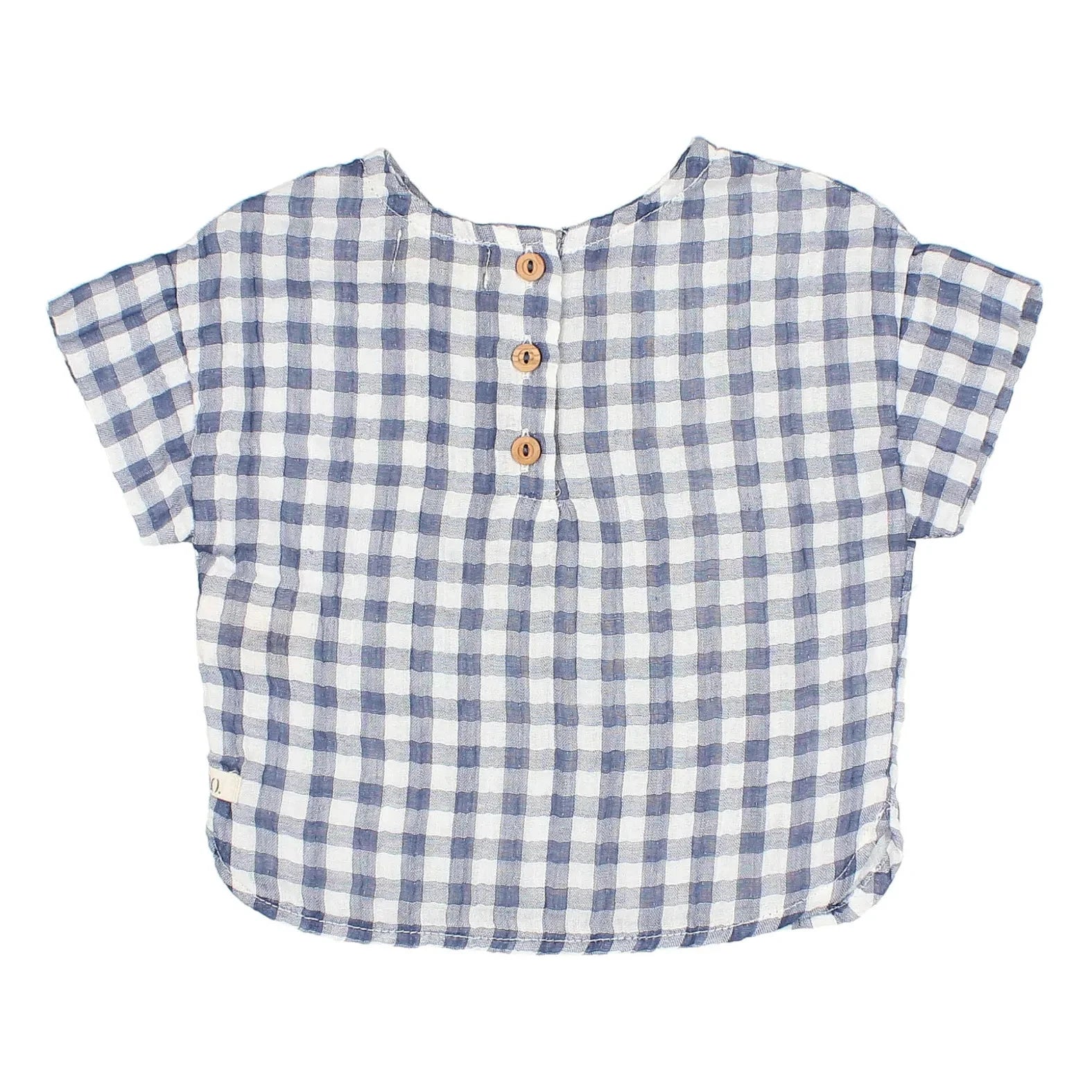 Búho - Vichy Pocket Blouse | Blue