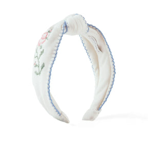 Gingersnaps - Primrose Linen Headband | White