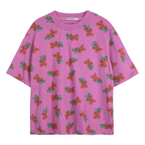 Bobo Choses - Tomato Print Organic Cotton T-Shirt | Purple