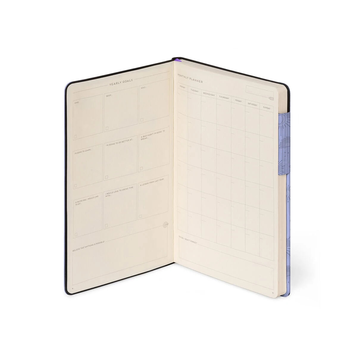 Legami - Defter ile Blank Pages ve Monochrome Yumuşak Kılıf - Cosmic Lilac - My Defter