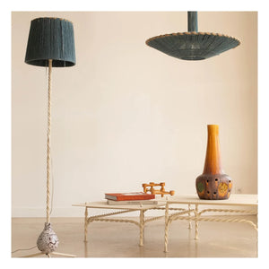Honoré - Torsade Rectangular Side Table | Ecru