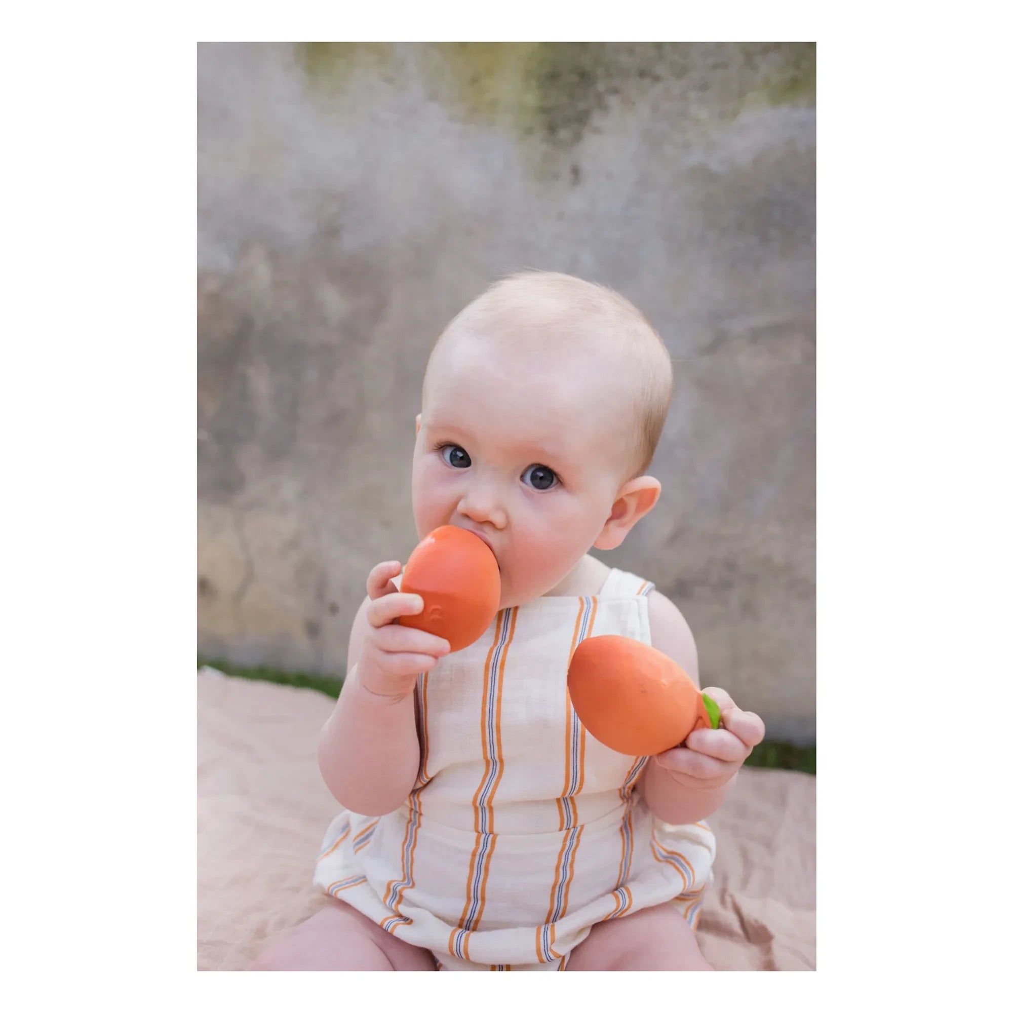 Oli & Carol - Palm Peach Teething Ring