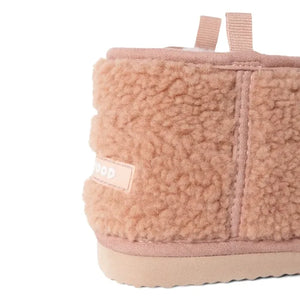 Liewood - Alban Sherpa-Style Boots with Cat Motif Made from Recycled Fibers | Pink