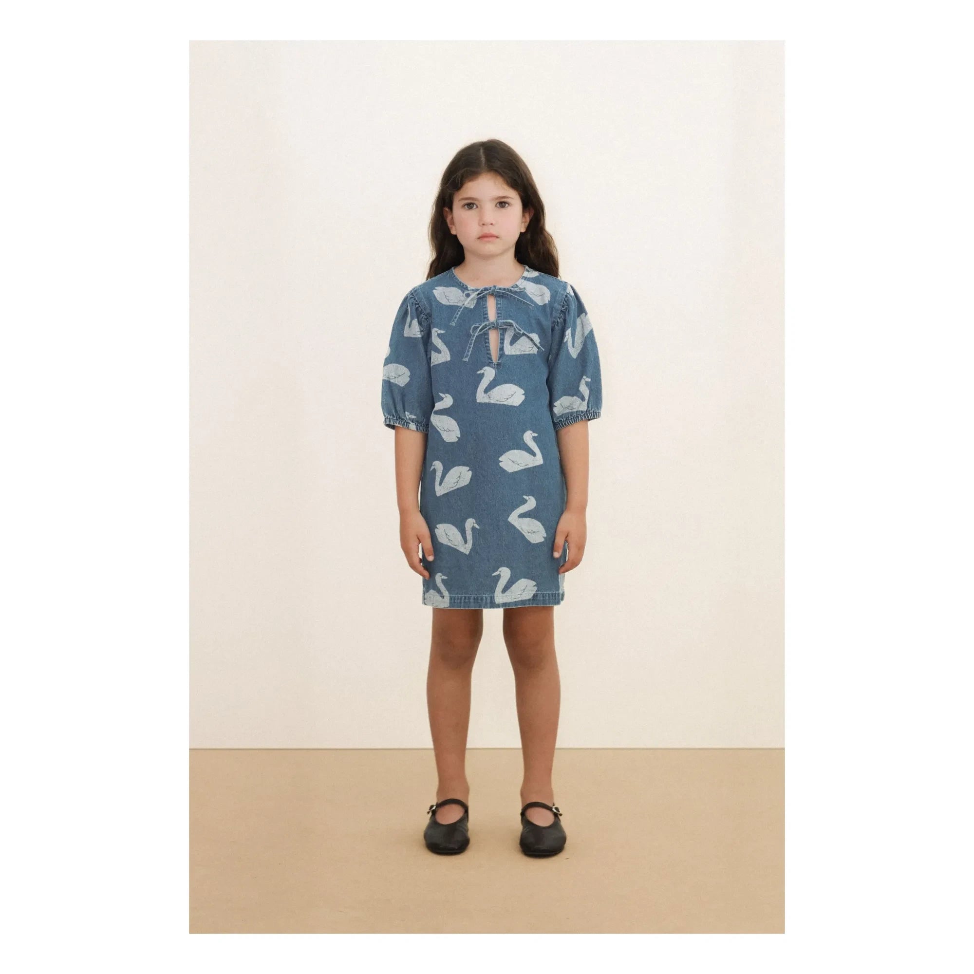 Tinycottons - Denim Swan Dress | Blue