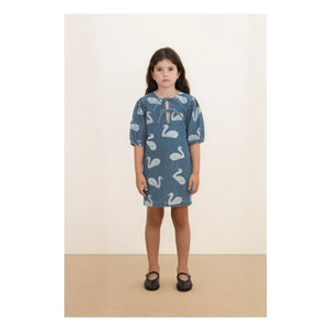 Tinycottons - Denim Swan Dress | Blue