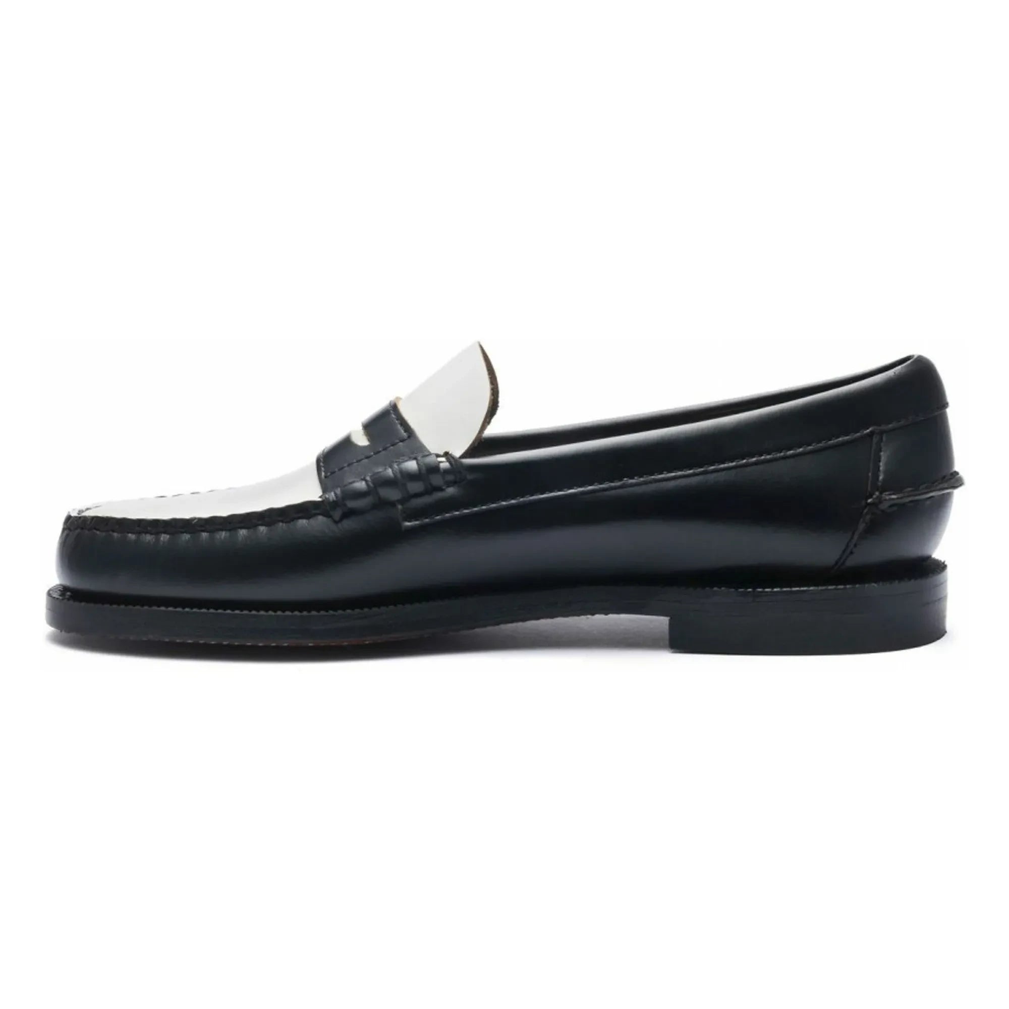 Sebago - Two-Tone Classic Moccasins | Black/White