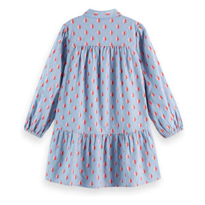 Scotch & Soda - Mavi Flanel Elbise