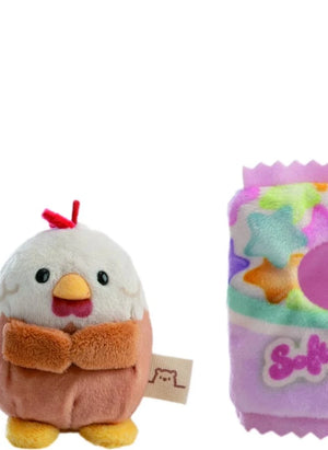 Nici - Keko Rooster Plush Toy in Candy Costume | White