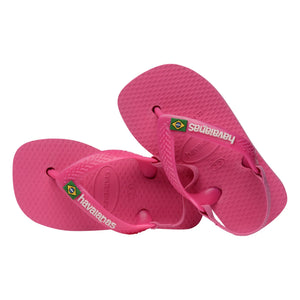 Havaianas - Baby Brasil Logo Flip Flops | Pink