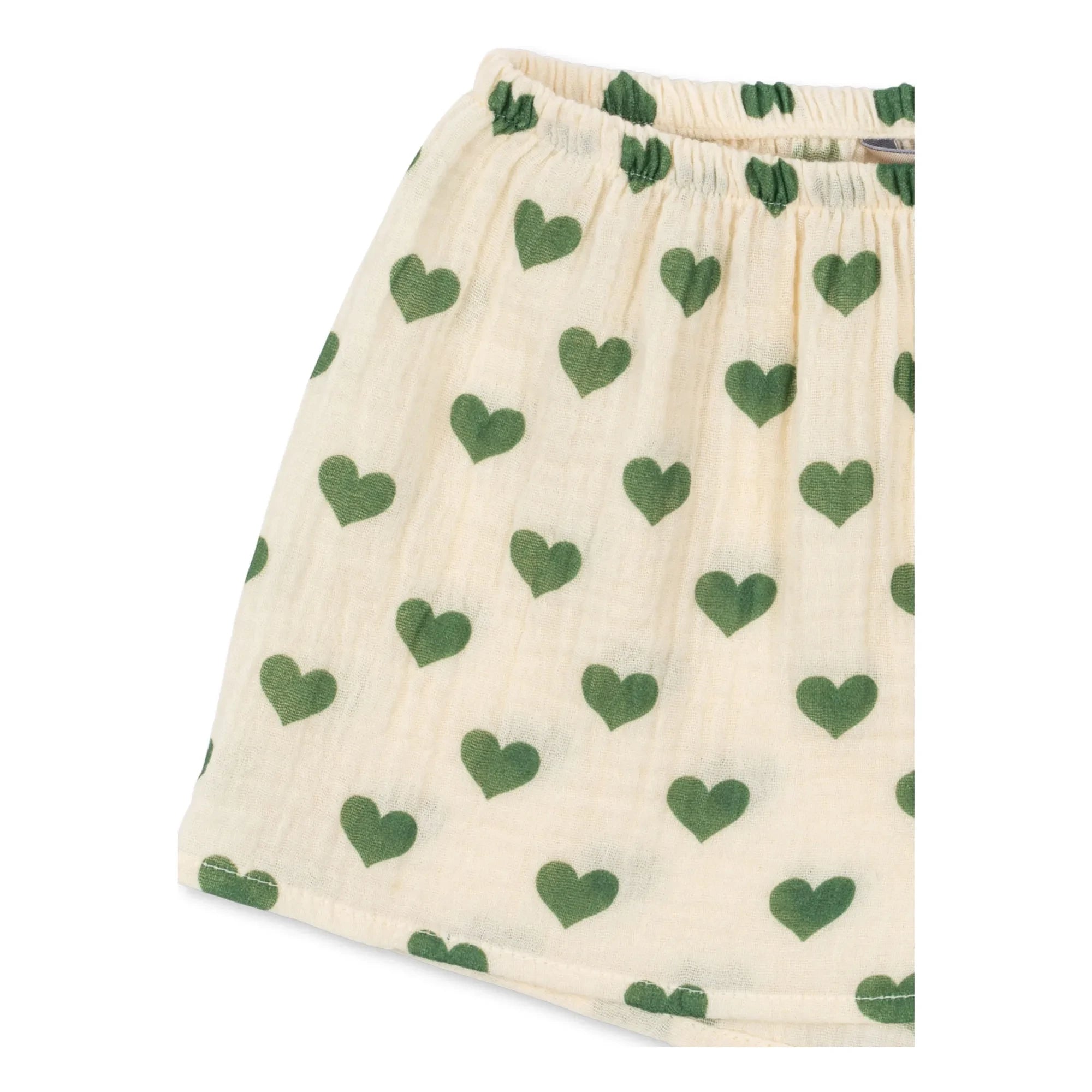 Konges Sløjd - Coco Hearts Organic Cotton Shorts | Ecru