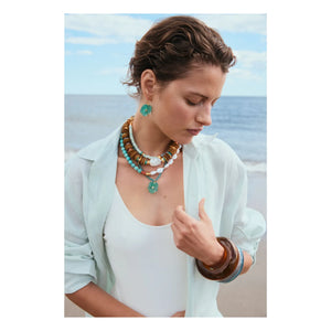Lizzie Fortunato - New Bloom Necklace | Blue