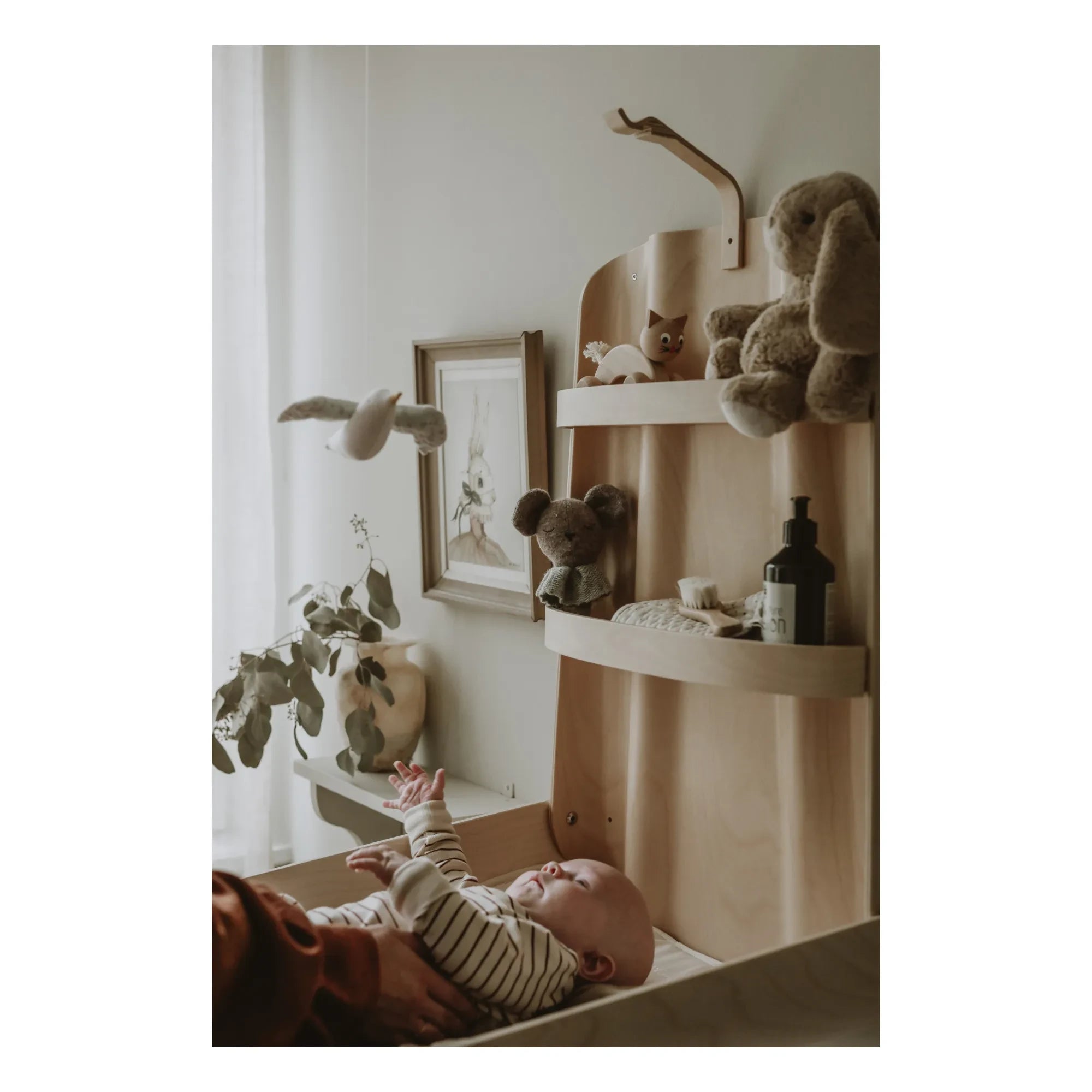 By BO design - Wall-mounted Changing Table - Natural