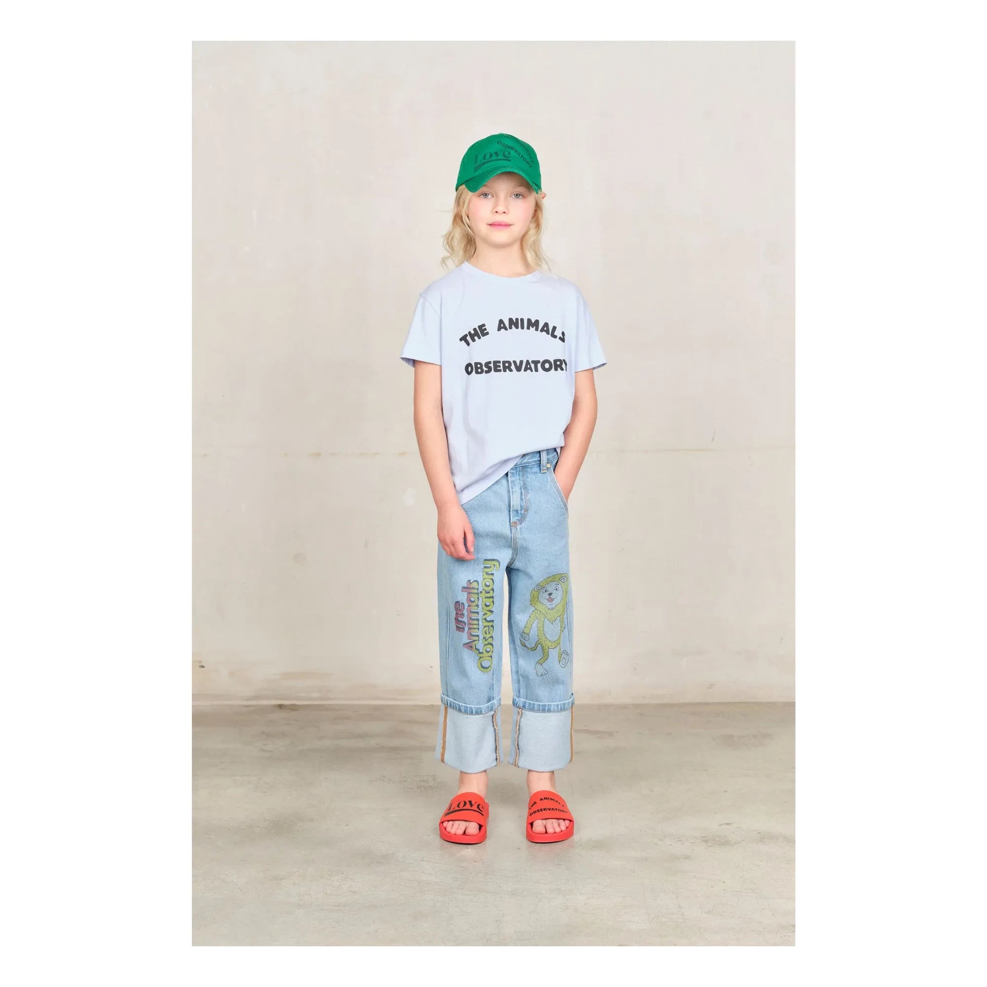 The Animals Observatory - Rooster Logo T-shirt | Light Blue