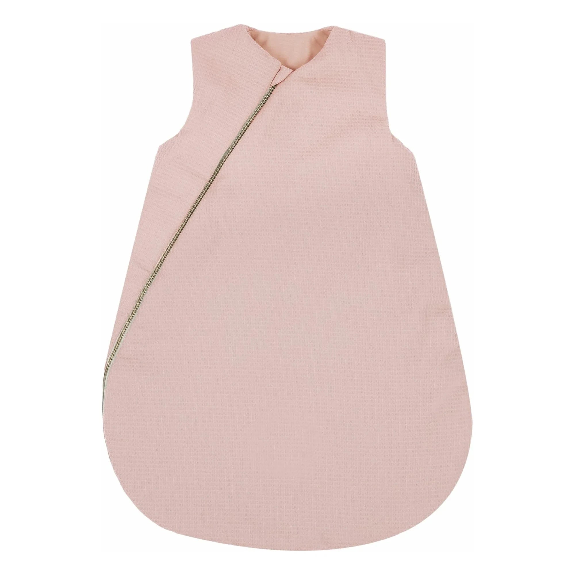 Nobodinoz - Cocoon Honeycomb-Textured Seasonal Sleeping Bag | Light Pink