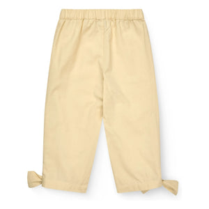 Copenhagen Colors - Organic Cotton Knotted Trousers | Pale Yellow