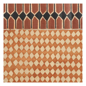 Le Monde Sauvage - Superfrise Vertebra Sienne - 9 yapraklı set | Terracotta