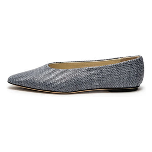 Odare - Blue Raphia Ballerinas Bilbao
