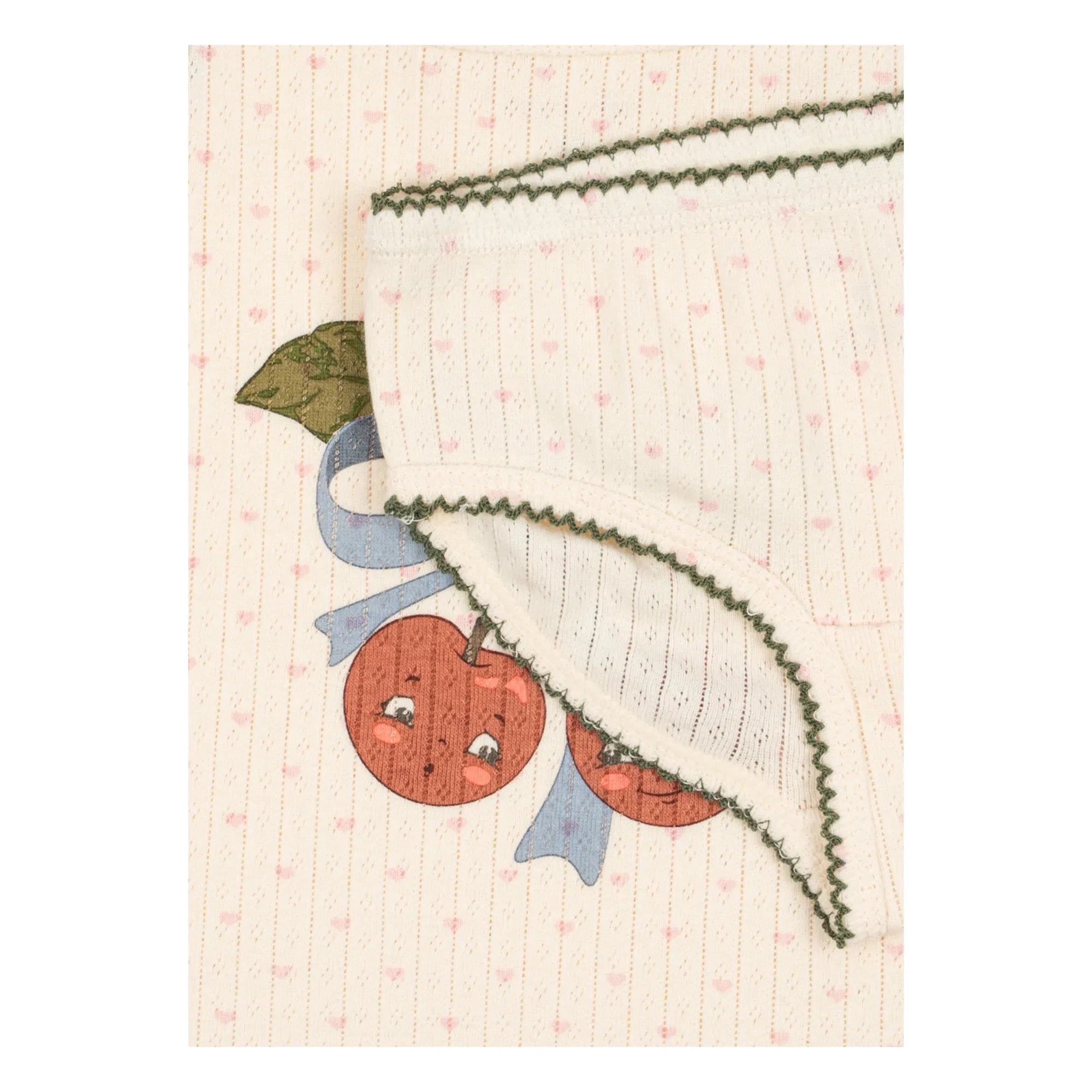 Konges Sløjd - Minnie Cherries Organic Cotton Tank Top and Underwear Set | Ecru