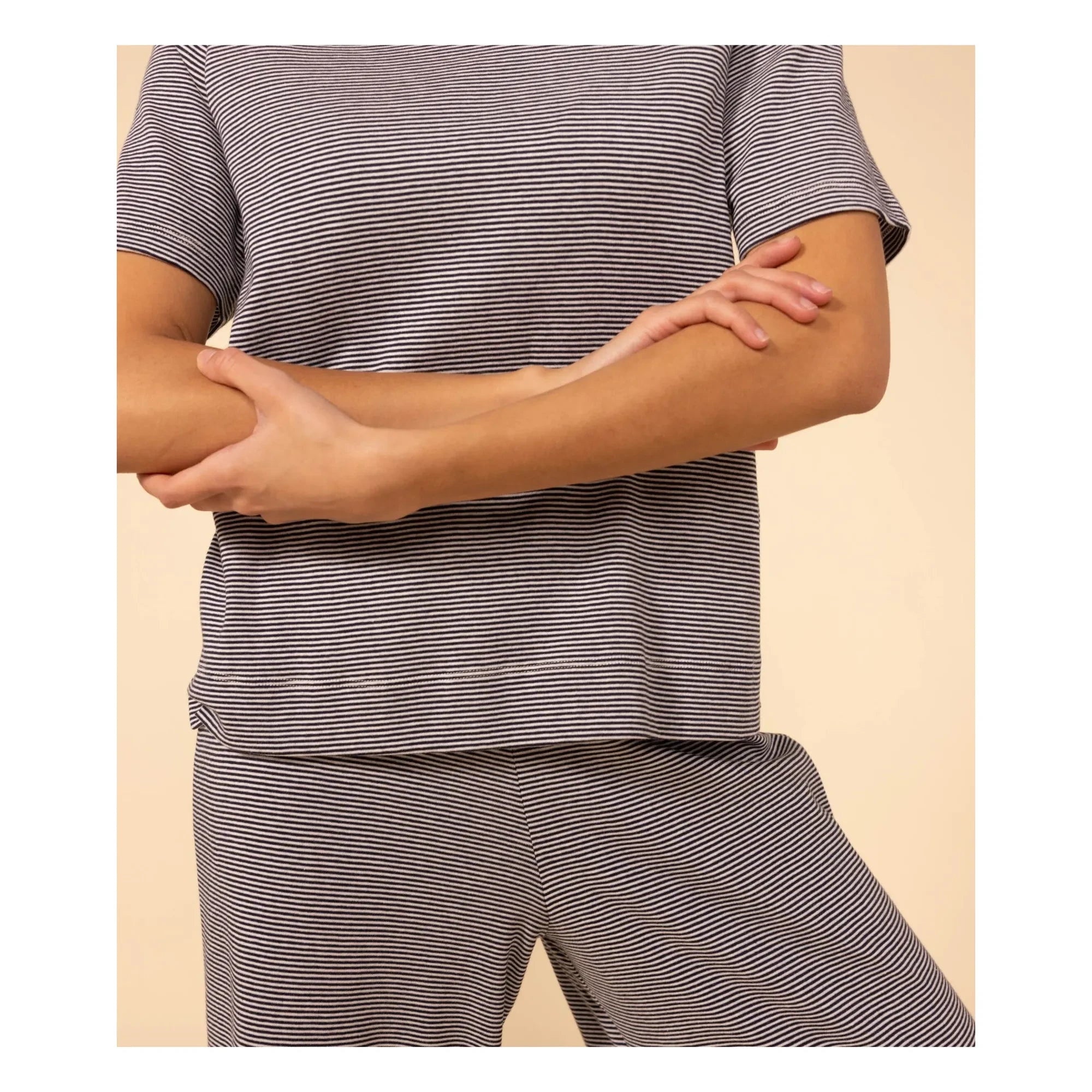 Petit Bateau - Milleraies Pajama Set - Women's Collection | Navy Blue