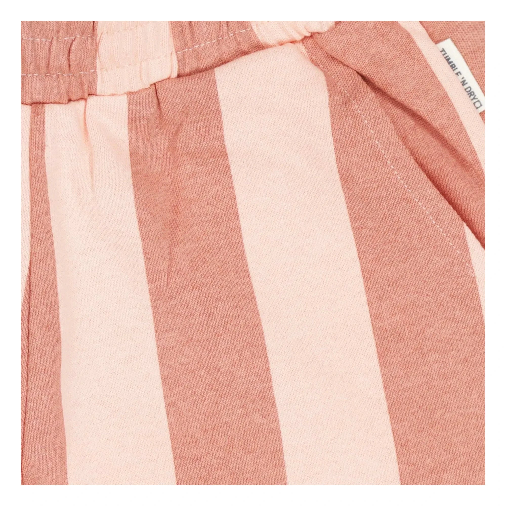 Tumble N'Dry - Lunario Striped Recycled Cotton Shorts | Peach