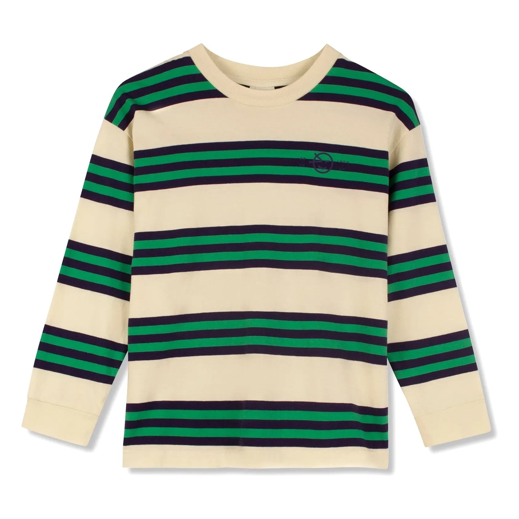 Wynken - Striped organic cotton T-shirt | Light yellow