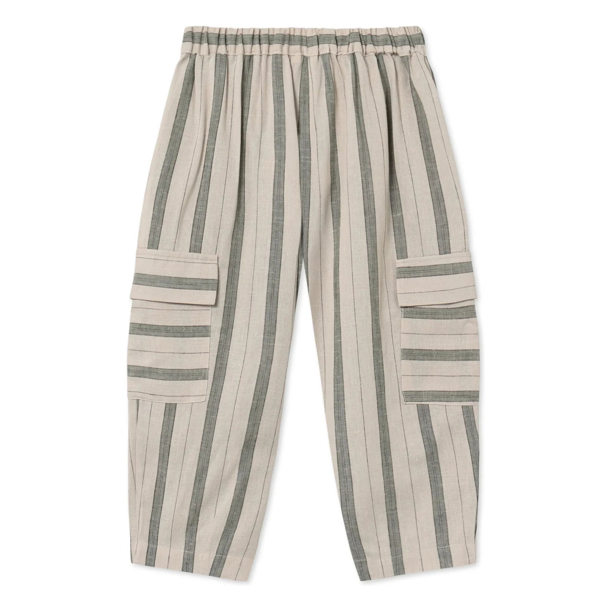 Fliink - Vira Striped Linen Cargo Pants
