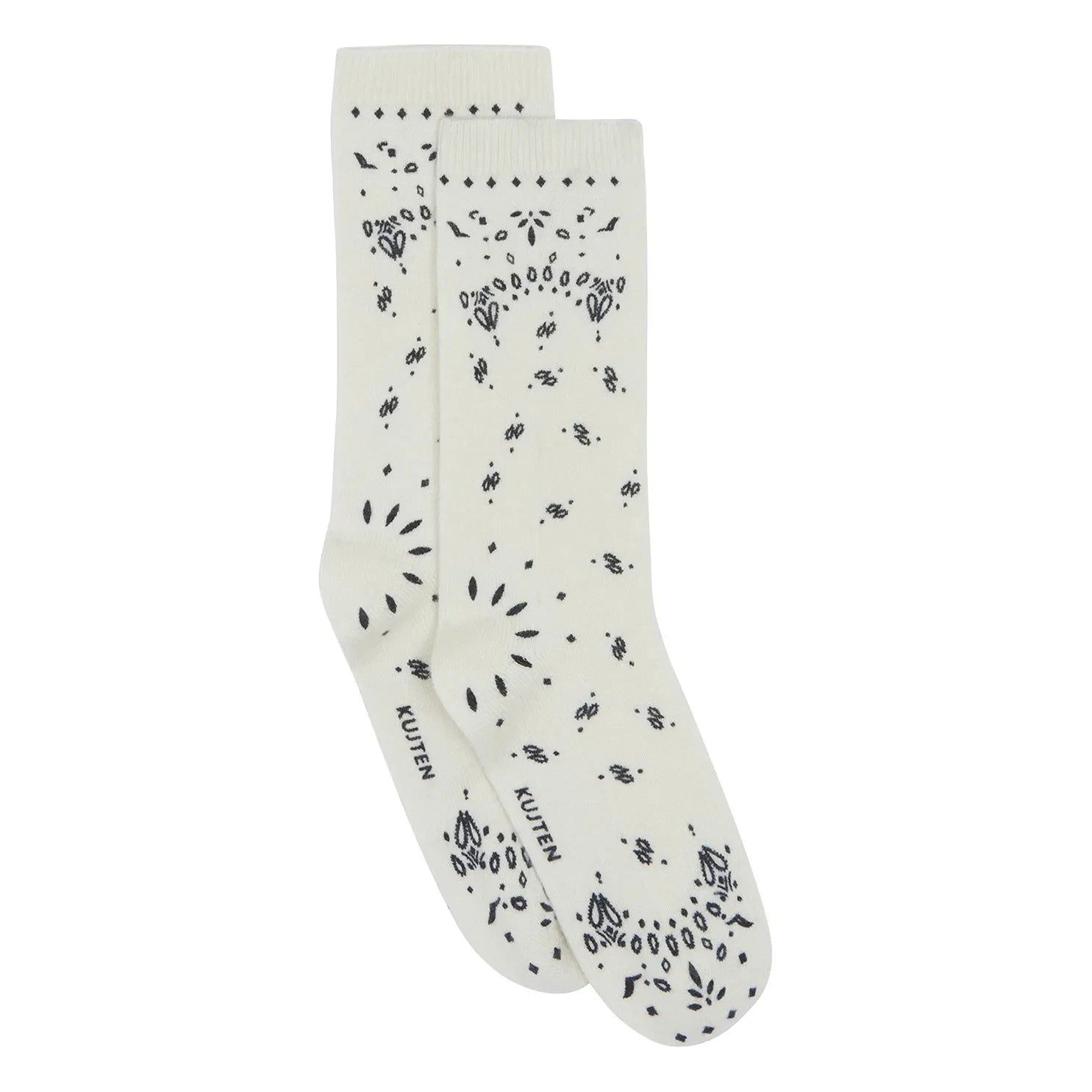 Kujten - Sig Bandana Kaşmir Çorap | Beyaz
