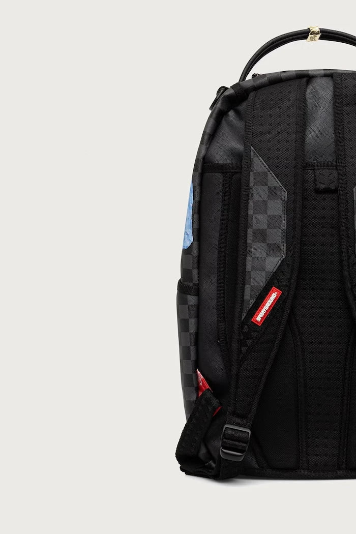 Sprayground - Siyah Suni Deri Sırt Çantası 910B8498NSZ