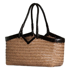 Vipera - Cabas Crudelia Two-Tone Leather | Taupe Brown