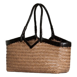 Vipera - Cabas Crudelia Two-Tone Leather | Taupe Brown