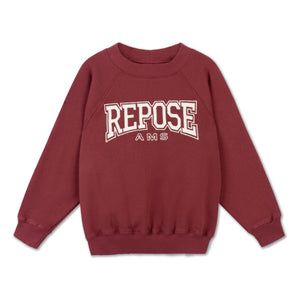 Repose AMS - Organic Cotton Raglan Sweatshirt | Burgundy