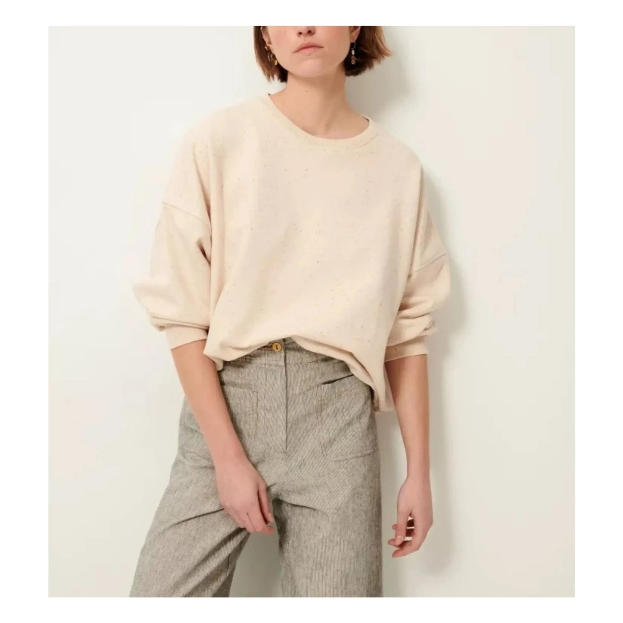 Sessùn - Oversize Chebbi sweatshirt | Ecru