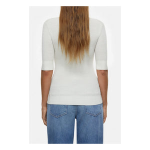 Closed - Short Sleeve V-Neck Polo Shirt | Ivory