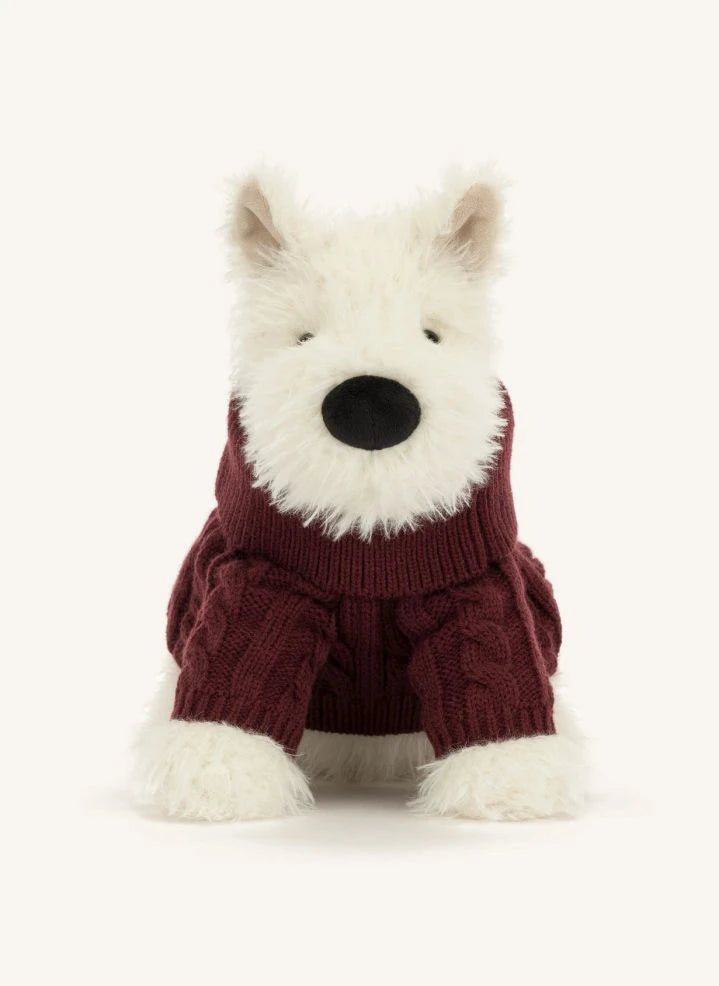 Jellycat - Munro Scottie Dog "Winter Sweater" Plush