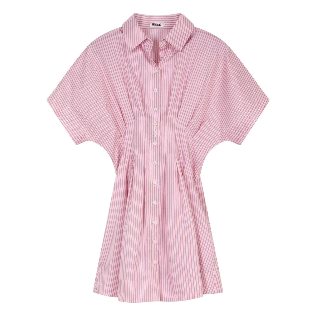 Indee - Striped Vilette Shirt Dress | Pink