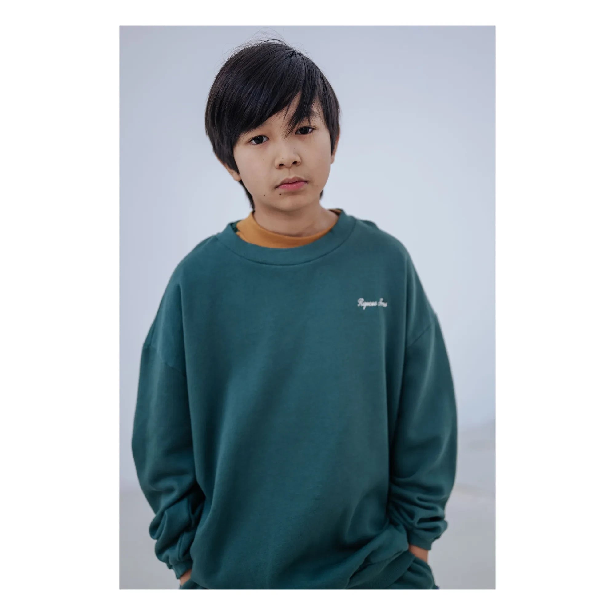 Repose AMS - Cozydrop Logo Sweat Organic Cotton | Green